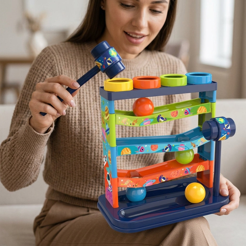 Ball Drop Tower - Classic Stacking Toy for Kids