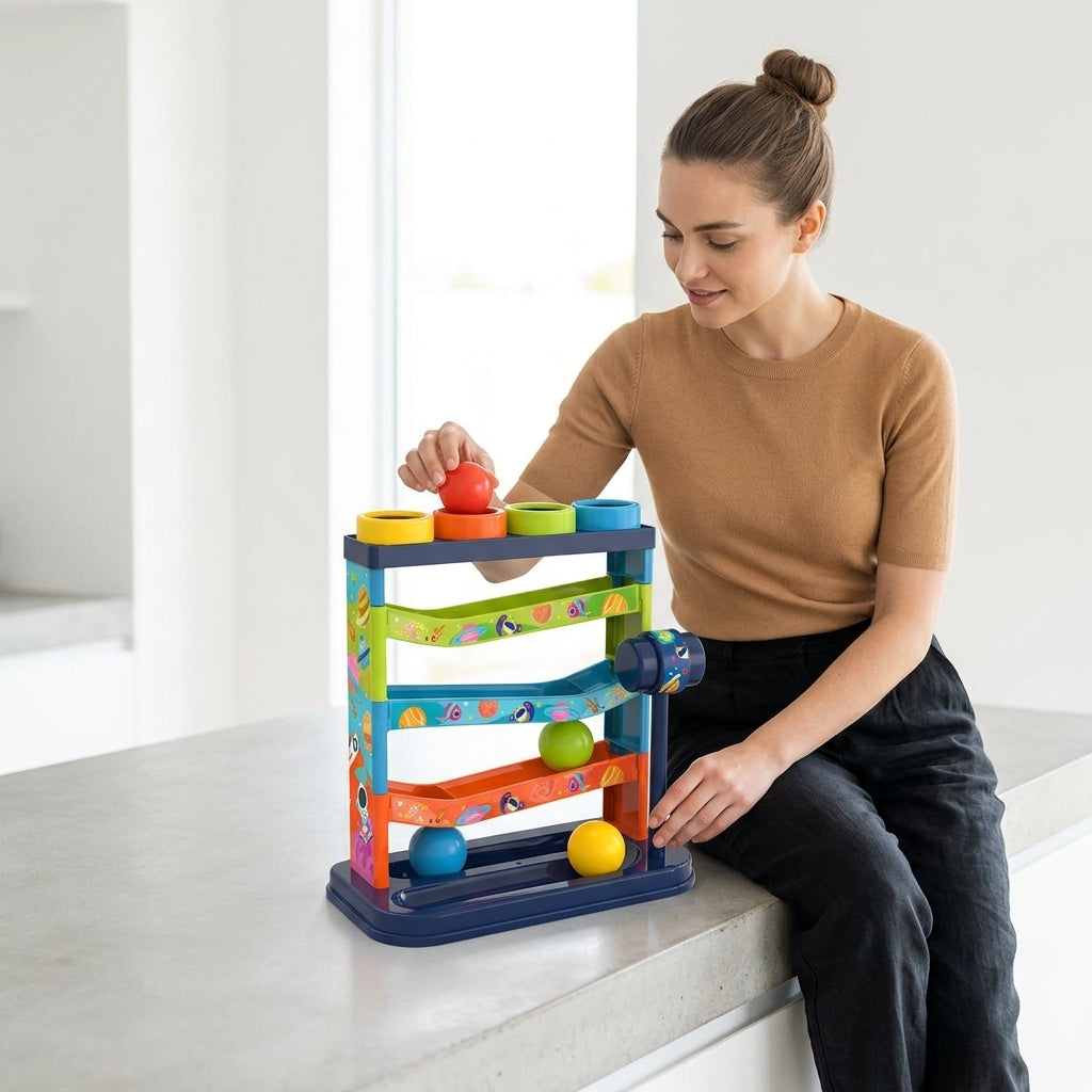Ball Drop Tower - Classic Stacking Toy for Kids